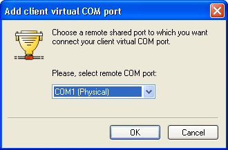Add client virtual COM port window 3