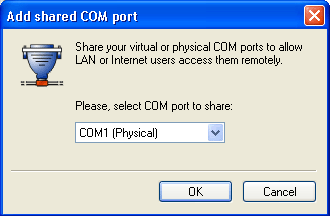 Share physical port window