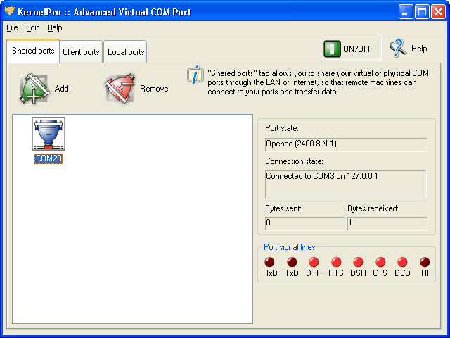 Port state monitoring